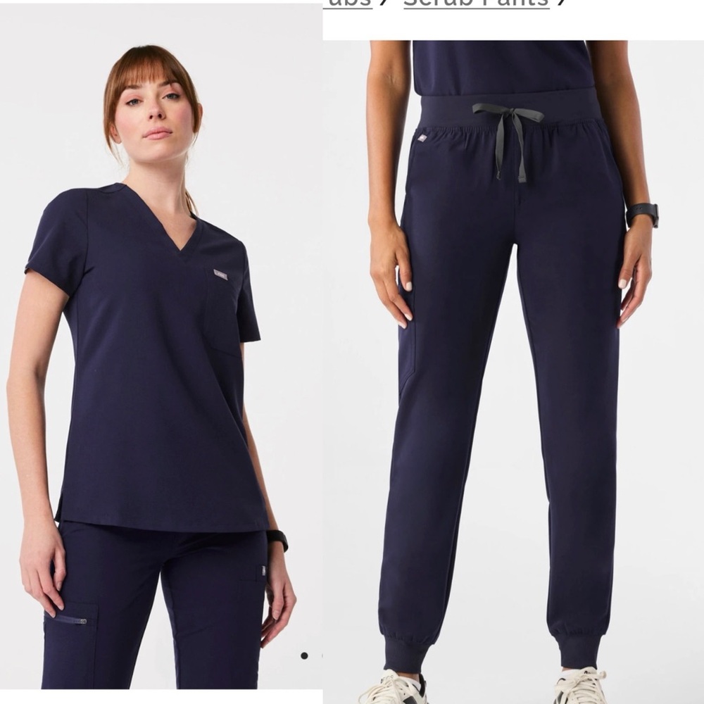 SET Figs NAVY BLUE SCRUB SET L/M